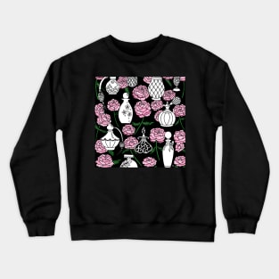 Perfume and Peonies Black Palette Crewneck Sweatshirt